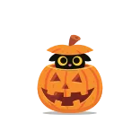 🎃 halloween, cat, pumpkin, jack-o'-lantern, fall, spooky, cute, black cat telegram sticker