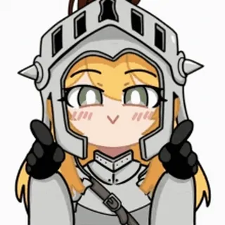 😉 アニメ, 騎士, 鎧, かわいい, ファンタジー, ちび whatsapp sticker