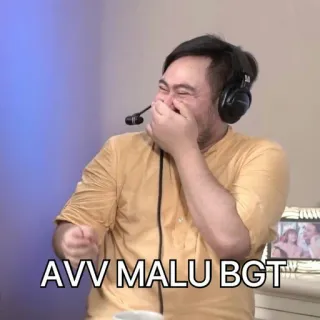 🤏 AVV MALU BGT personne, rire, gêné(e), mème whatsapp sticker