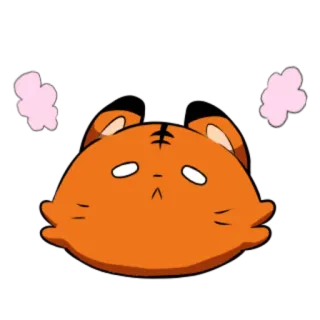 🐯 호랑이, 화난, 짜증난, 좌절한, 동물, 스티커 telegram sticker