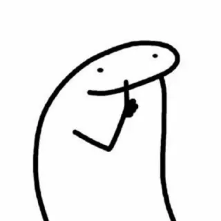 📈 shhh, silêncio, quieto, dedo, meme telegram sticker