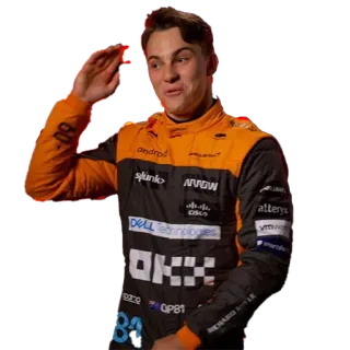 🫡 f1, formule 1, pilote, mclaren, sport automobile whatsapp sticker