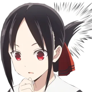 🤔 Kaguya Shinomiya Kaguya-sama: Love Is War アニメ, マンガ, かぐや様, ラブコメ, 四宮かぐや, 考え中, 心配, 可愛い whatsapp sticker