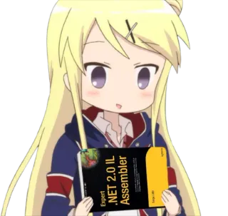 😗 Expert .NET 2.0 IL Assembler anime, ragazza, libro, software, programmazione whatsapp sticker