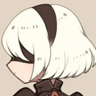 🎨 2B Nier: Automata Anime, Gra wideo, Android, Nier, Automata telegram sticker