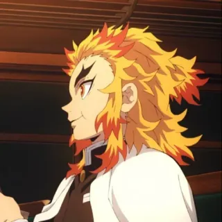 🔥 Kyojuro Rengoku Demon Slayer Anime, Charakter, Demon Slayer, Kyojuro Rengoku whatsapp sticker