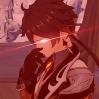 🤬 Zhongli Genshin Impact Чжун Ли, Genshin Impact, Видеоигра, Персонаж, Аниме telegram sticker