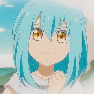 🌟 Rimuru Tempest That Time I Got Reincarnated as a Slime アニメ, マンガ, 異世界, スライム, リムル, 可愛い whatsapp sticker