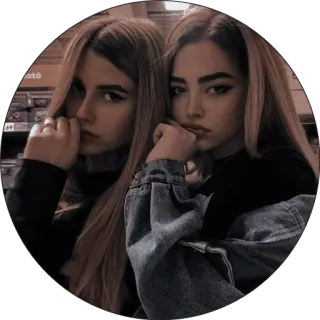 ☕️ girls, women, portrait, friends telegram sticker