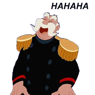 😂 kartun, militer, perwira, tertawa whatsapp sticker