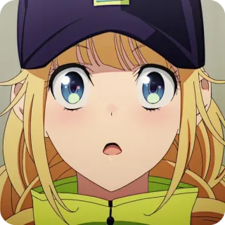 🙂 Anime, Fille, Mignon, Portrait, Fille anime whatsapp sticker