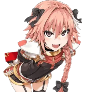 😏 Astolfo Fate/Apocrypha Anime, Manga, Mignon, Cheveux roses, Trap, Fate telegram sticker