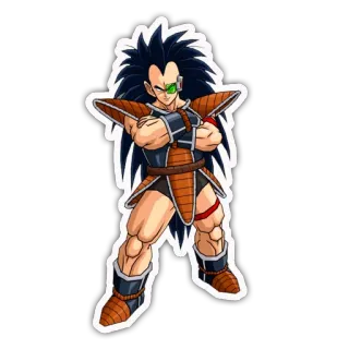 😏 Raditz Dragon Ball Z Raditz, Dragon Ball Z, Anime, Manga, Saiyan, Combattant whatsapp sticker