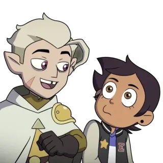 😏 Hunter The Owl House Cazador, The Owl House, dibujos animados, animación, fantasía telegram sticker
