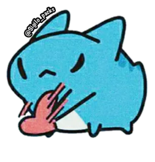 💔 @Sigilo_packs 상어, 귀여운, 만화, 동물, 스티커 telegram sticker