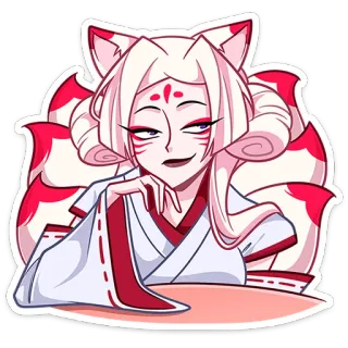 Старшая жрица Кумико @TgSticker whatsapp stickers