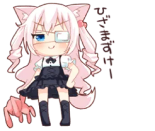 🙂 anime, girl, kawaii, character, chibi, cartoon telegram sticker