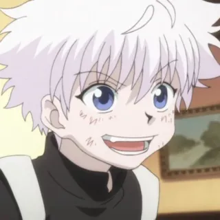🍶 Killua Zoldyck Hunter x Hunter Anime, Mangá, Menino, Killua, Killua Zoldyck telegram sticker