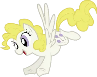 🎊 pony, pegasus, flying, cartoon, animal, horse telegram sticker