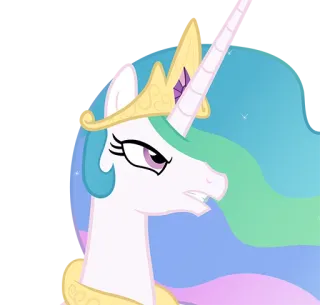 😠 Princess Celestia My Little Pony принцесса, мультфильм, лошадь, пони, селестия, магия, дружба telegram sticker