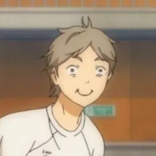 🥰 Sugawara Koushi Haikyuu!! Anime, Haikyuu, Sugawara, Koushi, Śmieszne, Manga telegram sticker