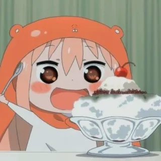 🥤 Umaru Doma Himouto! Umaru-chan Anime, Dessin animé, Nourriture, Dessert, Umaru, Umaru-chan telegram sticker
