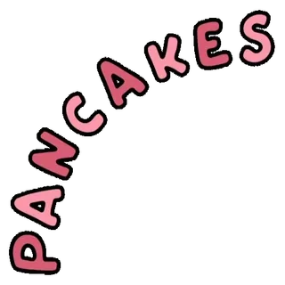 🥮 PANCAKES panquecas, comida, café da manhã, doce, guloseima, sobremesa telegram sticker
