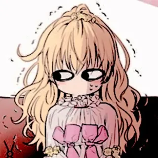 🍼 动漫, 漫画, 卡通, 金发, 可爱, 角色 whatsapp sticker