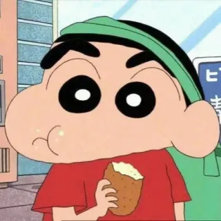 🌱 Shin-chan Crayon Shin-chan Anime, Cartoni animati, Shin-chan, Crayon Shin-chan, Personaggio, Cibo whatsapp sticker