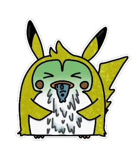 🤮 dibujo animado, personaje, sticker, arte digital, criatura telegram sticker