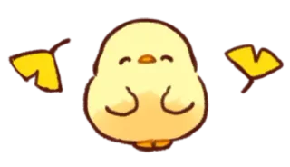 😄 курица, милый, животное, жёлтый, птица, цыплёнок telegram sticker