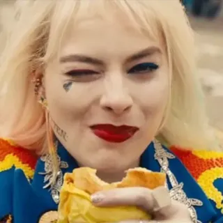 💎 Harley Quinn Birds of Prey Harley Quinn, Margot Robbie, DC Comics, Birds of Prey, comic book character, antihero telegram sticker