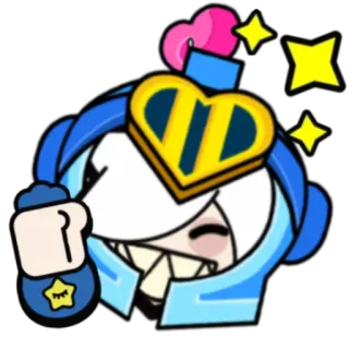✨ Colette Brawl Stars 科莱特, 荒野乱斗, 贴纸, 游戏, 电子游戏, 卡通 telegram sticker