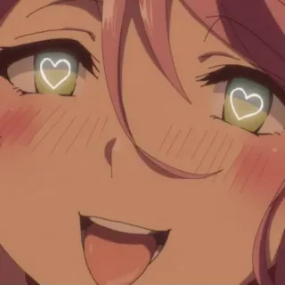 😜 Anime, Gadis, Hati, Cinta, Lucu telegram sticker