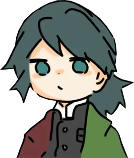 😐 Giyu Tomioka Demon Slayer anime, manga, demon slayer, giyu tomioka, cartoon, illustration telegram sticker