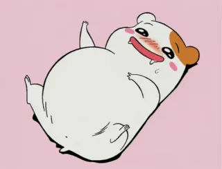 😋 chomik, słodki, zwierzę, kreskówka telegram sticker