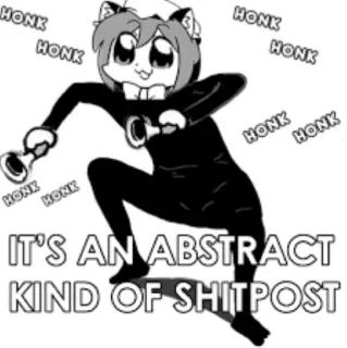🥴 IT'S AN ABSTRACT KIND OF SHITPOST Meme, Shitpost, Abstracto, Divertido, Cultura de internet whatsapp sticker