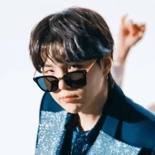 😎 man, sunglasses, k-pop, portrait telegram sticker