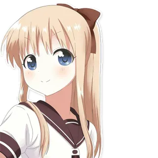 ☺️ Anime, Menina, Uniforme escolar, Fofa, Desenho animado, Personagem telegram sticker