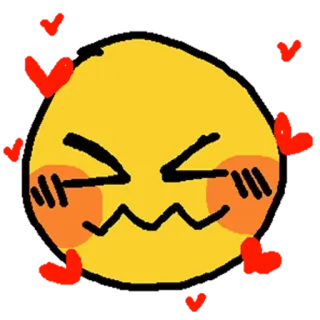 ❤️ Emoji, Herz, Süß, Liebe, Gesicht whatsapp sticker