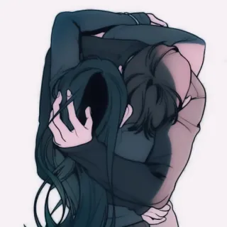 🪡 abraço, carinho, amor, afeição, casal, amizade telegram sticker