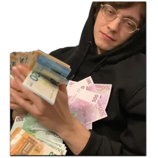 💸 dinheiro, euro, dinheiro vivo, finanças, riqueza, pessoa, liberdade financeira, prosperidade telegram sticker