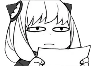 😒 Anya Forger Spy x Family anya, spy x family, anime, personaje, petulante telegram sticker