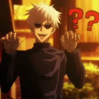 ➿ Satoru Gojo Jujutsu Kaisen Anime, Personnage, Gojo, Satoru, Jujutsu Kaisen telegram sticker