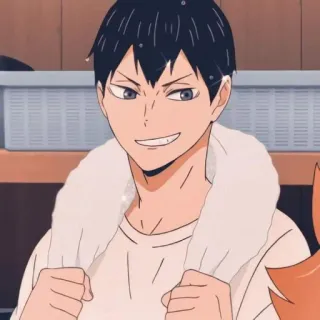 💙 Kageyama Tobio Haikyuu!! アニメ, マンガ, ハイキュー!!, 影山飛雄, バレーボール telegram sticker