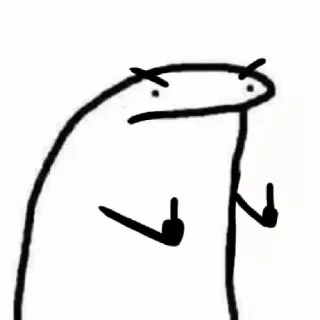 🖕 boos, beledigend, middelvinger, opsteken, stokfiguur telegram sticker