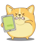 Corgi @IMG2D telegram stickers