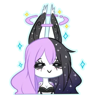 ☺️ Anime, Dibujos animados, Kawaii, Lindo, Personaje, Brillos whatsapp sticker