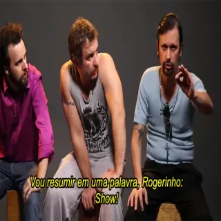 🕺 Rogerinho Vou resumir em uma palavra, Rogerinho: Show! telegram sticker
