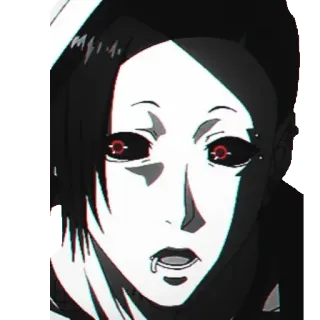 😳 Uta Tokyo Ghoul uta, tokyo ghoul, anime, ghoul, dark, manga, horror telegram sticker